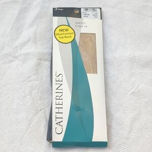 Catherines Sheer Knee Hi Hosiery - Tan